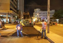 Nueva carpeta asfáltica en huecos históricos de la Avenida Daniel Lemaitre edurbe