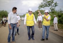 Gobernador Turbay lideró maratón de inspección de obras viales en Bolívar dumek-turbay-paz
