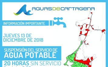 Este jueves, el 20 % de Cartagena quedará sin servicio de agua por 20 horas acuacar