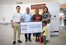 Premian a la viajera número cinco millones que arribó a Cartagena por vía aérea en 2018 sacsa-cartagena