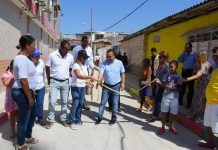 Alcalde (e) Pedrito Pereira entregó dos nuevas calles pavimentadas en La María y La Quinta pedrito-pereira